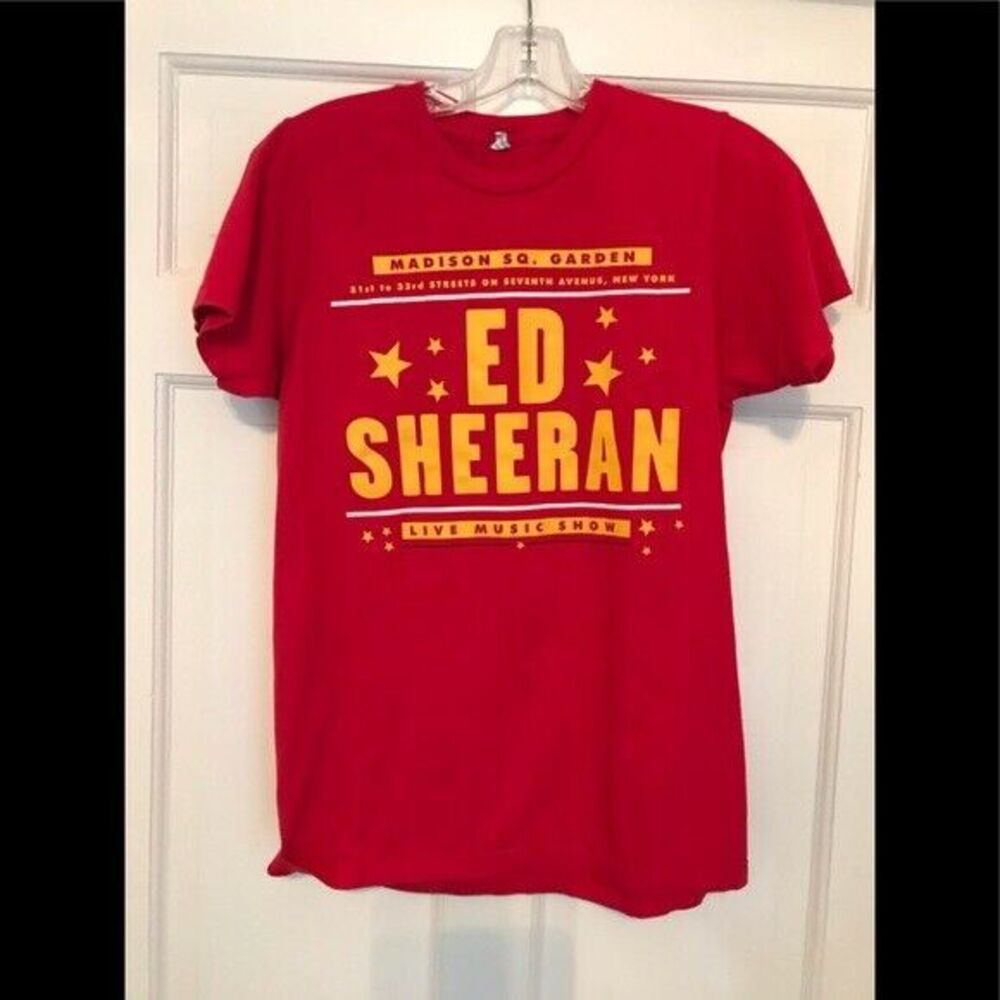 ED SHEERAN Rare Madison Square Garden MSG Small Shirt